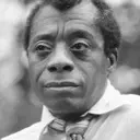 Portrait of James Baldwin, writer, essayist, and social critic